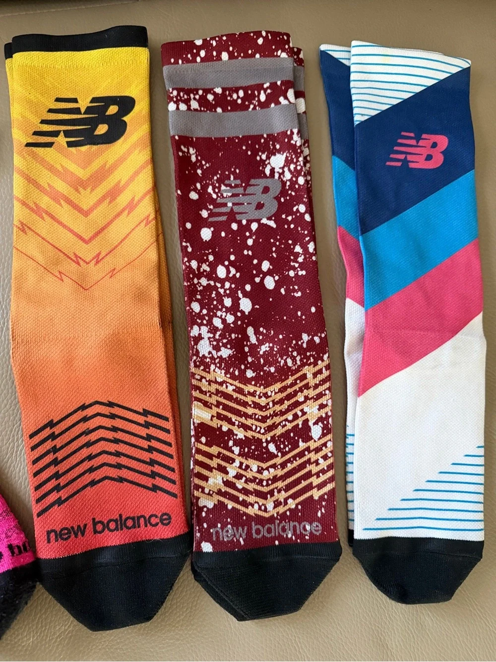 6prs NEW BALANCE/NB Track & Field Meet Crew Socks Limited Edition Women One Size